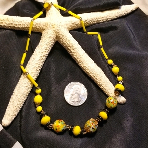 Vintage Italian Venetian Murano Glass Necklace - Picture 8 of 8